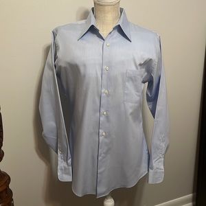 Mens Arrow pin stripe shirt. Wrinkle free. Shown on female manikin sorry guys.